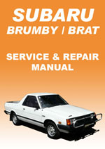 Subaru Brumby, Brat and Shifter Workshop Manual
